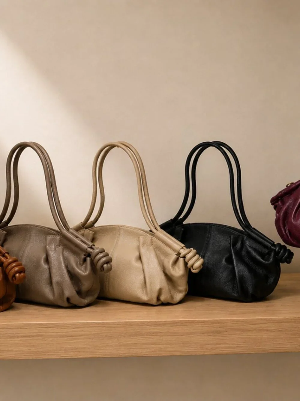 Cognac Italian Leather Shoulder & Crossbody Bag, Women’s Genuine Leather Purse